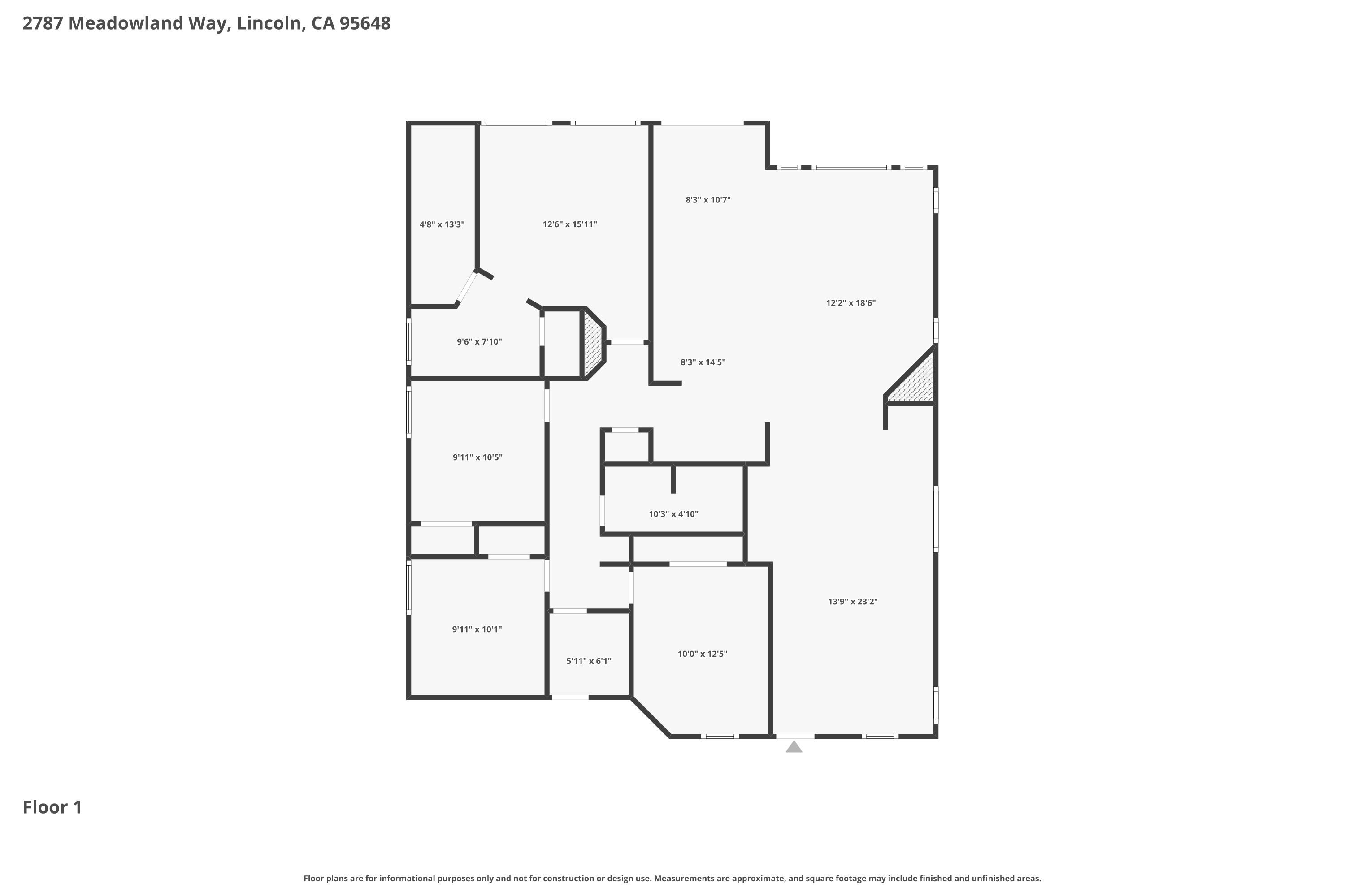 2787 Meadowland Way Floor Plan — Lincoln CA 95648